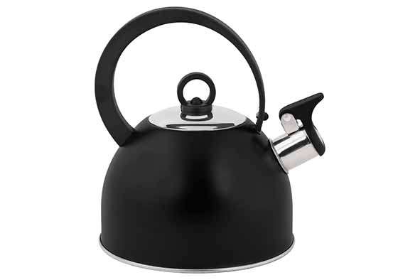 Image de BOUILLOIRE SIFFLANTE NOIRE 1.7L MANCHE EN NYLON