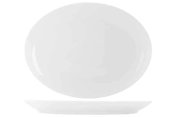 Image de ASSIETTE OVALE 36X27,5CM ESSENTIALS