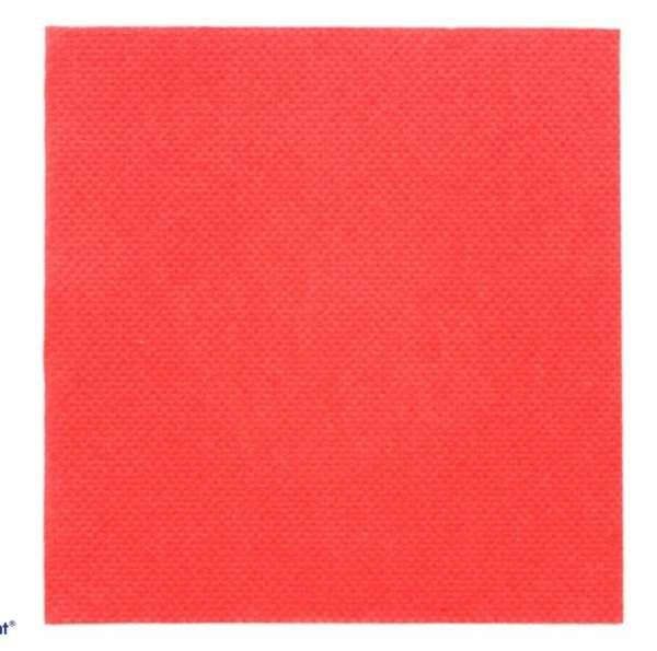 Image de SERVIETTE ECOLABEL DOUBLE POINT 20 X 20 ROUGE