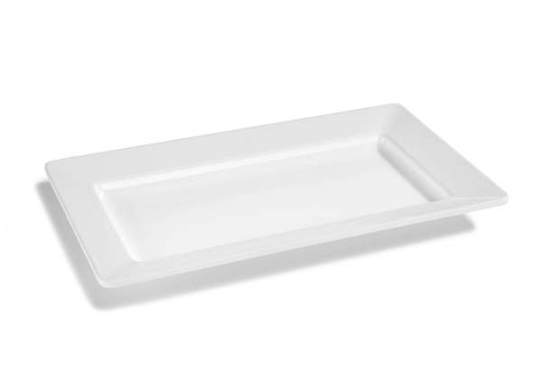 Image de PLATEAU RECTANGULAIRE 44,3X22,1CM MELAMINE BLANC