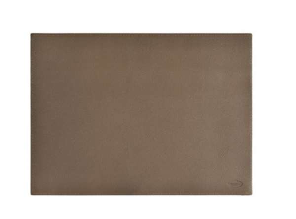 Image de SET DE TABLE SIMILI CUIR TAUPE 33 x 45