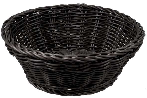 Image de PANIERE A PAIN Ø20XH.8CM NOIRE PLASTIQUE