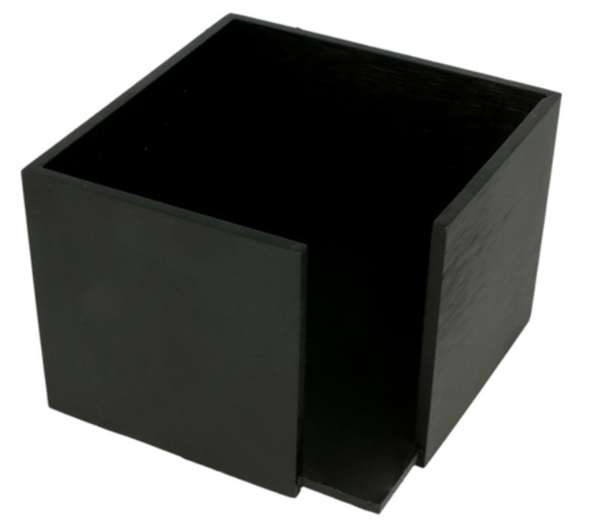 Image de DISTRIBUTEUR SERVIETTES BAMBOO NOIR 13.5X13.5X10