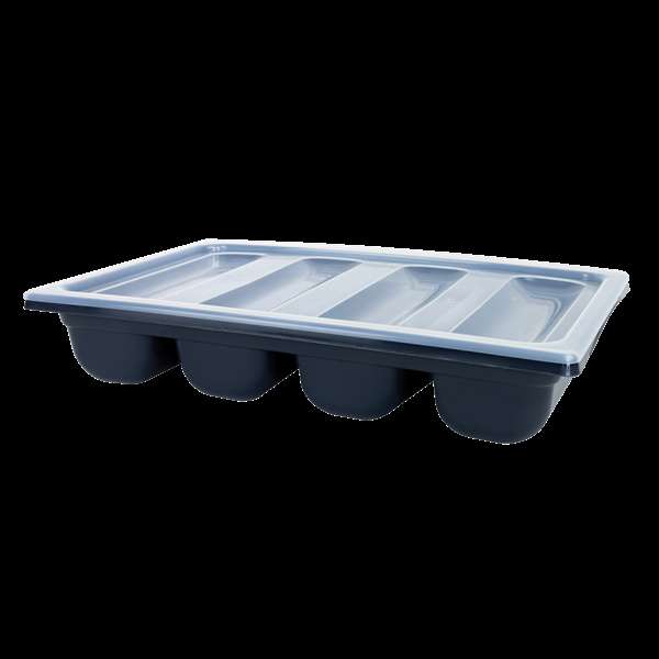 Image de RANGE COUVERTS AVEC COUVERCLE GN 1/1