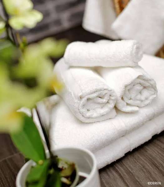 Image de SERVETTE TOILETTE 50X90CM BLANC CUBA 100%COTON 400GM2