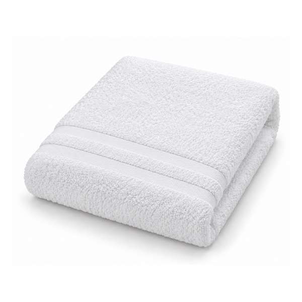 Image de SERVETTE TOILETTE 50X90CM BLANC CUBA 100%COTON 400GM2