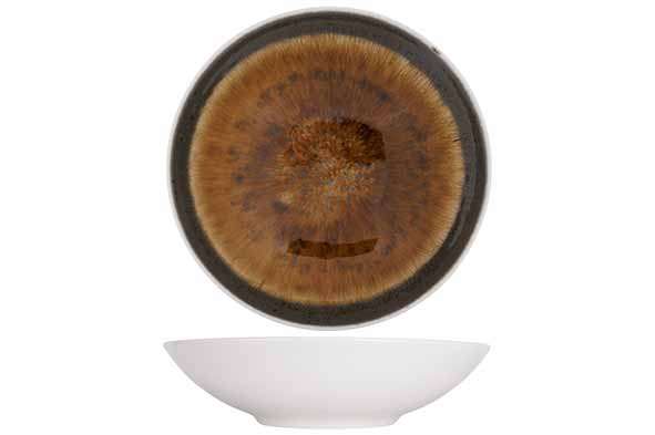 Image de ASSIETTE CREUSE Ø21,5CM IRIS BROWN