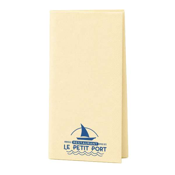 Image de SERVIETTE 40X40cm EASY CHAMPAGNE 1/8 LE PETIT PORT