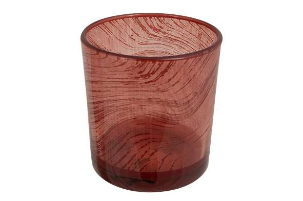 Image de BOUGEOIR LUCIA ROSE D7XH8CM VERRE
