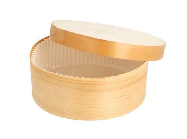 Image de MINI BOÎTES ROND COUVERCLE+ CAPSULE WOOD 500 ML Ø 13x5 CM