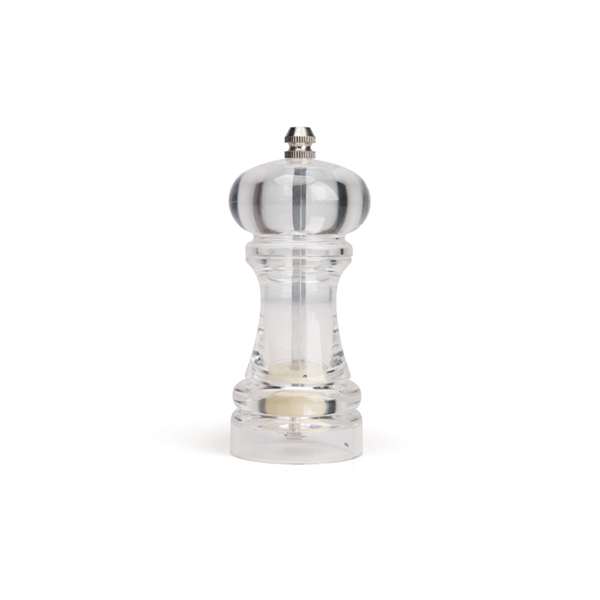 Image de MOULIN SEL POIVRE H.14CM TRANSPARENT BROYEUR CERAMIQUE