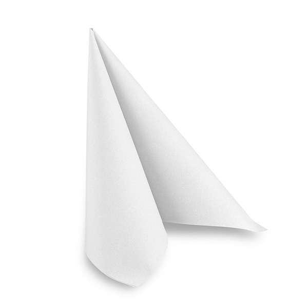 Image de SERVIETTE AIRLAID LINEN 40 X 40CM BLANCHE