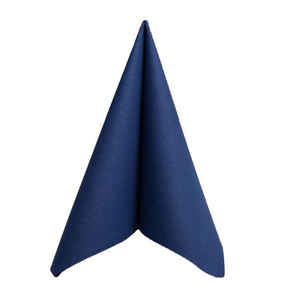 Image de SERVIETTE AIRLAID LINEN 40 X 40CM BLEU MARINE