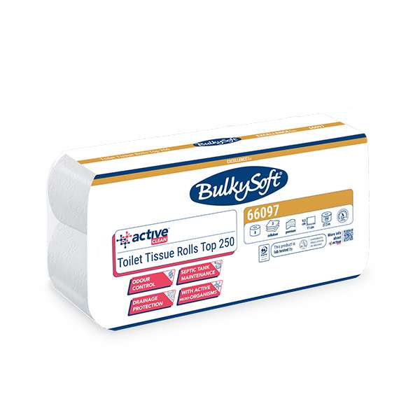 Image de PAPIER HYGIENIQUE ACTIVE CLEAN BULKYSOFT 8R 3 PLY - 250 F