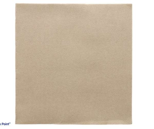 Image de SERVIETTE ECOLABEL DOUBLE POINT 39X39 TAUPE