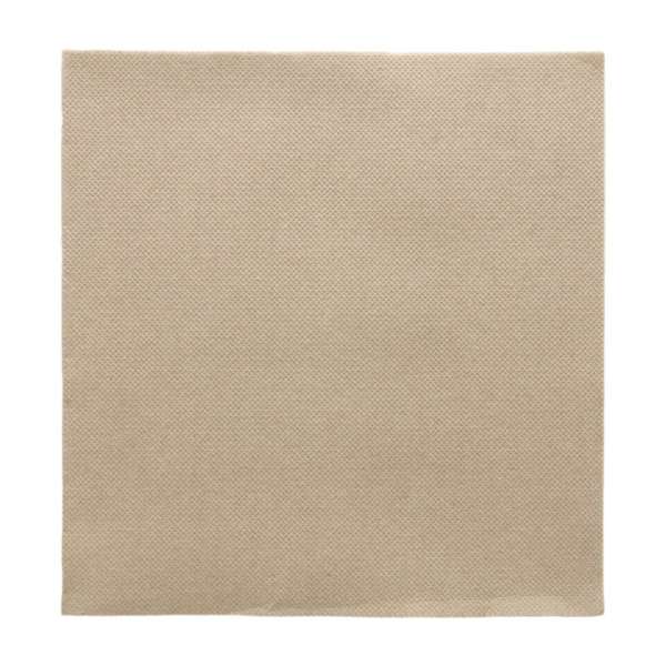 Image de SERVIETTE ECOLABEL DOUBLE POINT 39X39 TAUPE