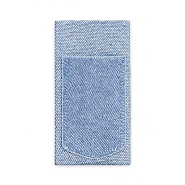 Image de SERVIETTE AIRLAID POCHETTE 40 X 40CM DENIM