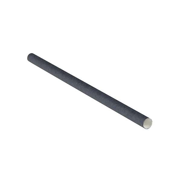 Image de PAILLE PAPIER COCKTAIL NOIRE Ø7 H150mm - Paquet