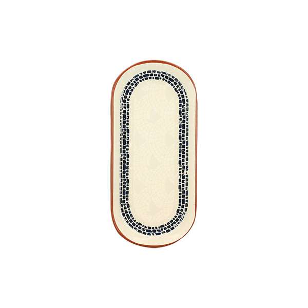 Image de PLAT OVALE AMATXI 26CM EN FAIENCE BLANC