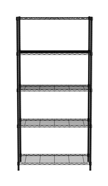 Image de RAYONNAGE 5 ETAGERES NOIRES