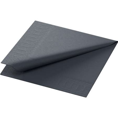 SERVIETTE OUATE DUNI 24 X 24 2F NOIR